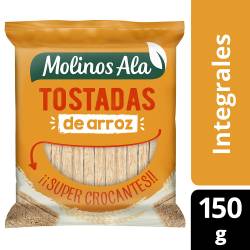 Tostadas Integrales de Arroz Molinos Ala x 150 g.