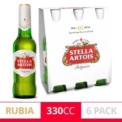 Cerveza Stella Artois Botella No Retornable 330cc x6