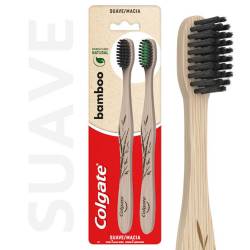 Cepillo De Dientes Colgate Bamboo Carbon x 2 un.