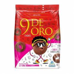Galletitas Dulces Anillitos Choco 9 de Oro x 120 g.