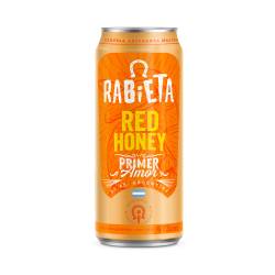 Cerveza Lata Red Honey Rabieta x 473 cc.