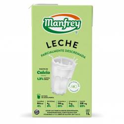 Leche L.V. Parcialmente Descremada Manfrey x 1 Lt.