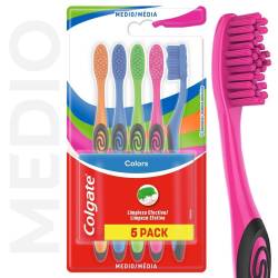 Cepillo De Dientes Colgate Colors Collection x 5 un.