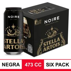 Cerveza Stella Artois Noire Lata 473cc x6