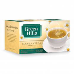 Té en Saquitos Manzanilla Green Hills x 20 un.