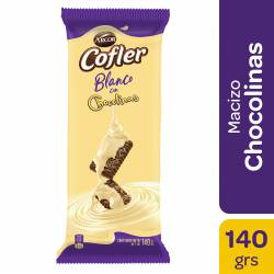 Chocolate Blanco c/Chocolinas Cofler x 140 g.