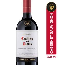 Vino Tinto Cabernet Sauvignon Casillero del Diablo x 750 cc.