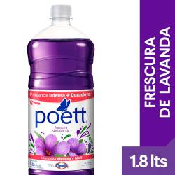 Limpiador Líquido Aromatizante Poett Frescura de Lavanda 1.8 lts