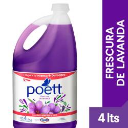 Limpiador Líquido Aromatizante Poett Frescura de Lavanda x 4 lts