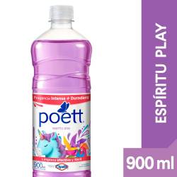 Limpiador Líquido Aromatizante Poett Espíritu Play 900 ml