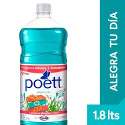 Limpiador Líquido Aromatizante Poett Alegra tu Día x 1.8 lts