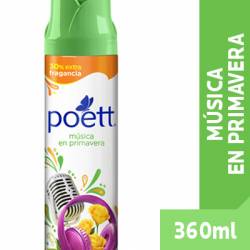 Desodorante de Ambiente Aerosol Música en Primavera Poett x 360 cc.