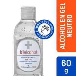 Alcohol en Gel Neutro Bialcohol x 60 cc.