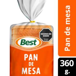 Pan de Mesa Chico Best x 360 g.