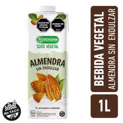 Alimento Vegetal Bebible a Base de Almendras sin Azúcar La Serenísima x 1 Lt.