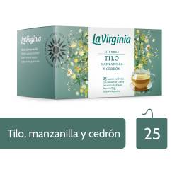 Te en Saquitos Tilo, Manzanilla y Cedrón La Virginia x 25 un.