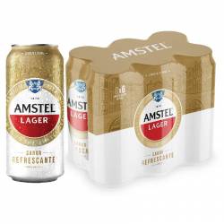 Cerveza Lager Amstel Pack x 6 Latas de 473 cc