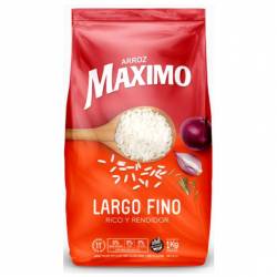 Arroz Largo Fino Maximo x 1 Kg.