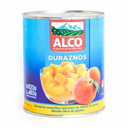 Duraznos en Cubos E/Jarabe Dil. Alco x 820 g.