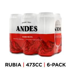 Cerveza Andes Lata 473cc x6