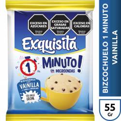 Polvo Bizcochuelo Vainilla c/Chips Exquisita x 60 g.