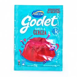 Gelatina en Polvo Cereza Godet x 25 g.