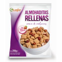 Almohaditas Rellenas Crema de Avellanas Lasfor x 200 g.