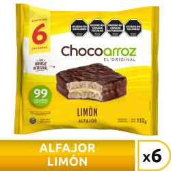 Alfajor de Arroz Limón Chocoarroz 6 un x 132 g.