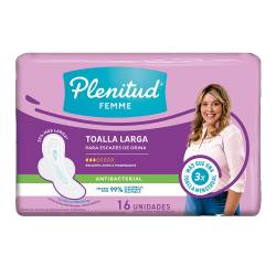 Toalla para Incontinencia Leve Plenitud Femme x 16 un.