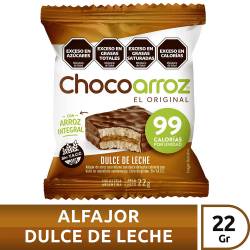 Alfajor de Arroz Dulce de Leche Chocoarroz x 22 g.