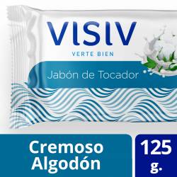 Jabón Tocador Cremoso Algodón Visiv x 1 un.