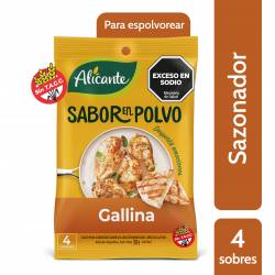 Caldo Saborizante Gallina en Sobres Alicante x 4 un. 30 g.