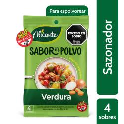 Caldo Saborizante Verdura en Sobres Alicante x 4 un. 30 g.