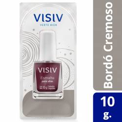 Esmalte para Uñas Bordo Cremoso Visiv x 10 g.