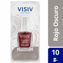 Esmalte para Uñas Rojo Oscuro Visiv x 10 g.