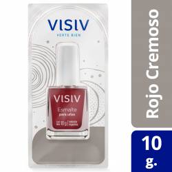 Esmalte para Uñas Rojo Cremoso Visiv x 10 g.