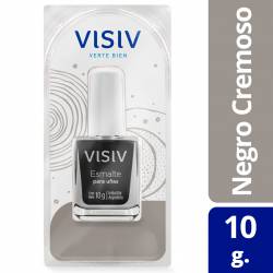Esmalte para Uñas Negro Cremoso Visiv x 10 g.
