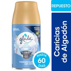 Aromatizante de Ambientes Automático Glade Caricias de Algodón Repuesto 175g