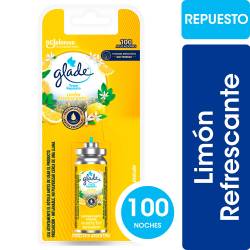 Aromatizante de Ambientes Glade Toque Limón Refrescante Repuesto 9g