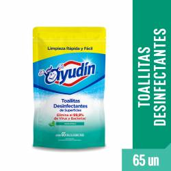Toallitas Desinfectantes Ayudín Fresco x 65 un.