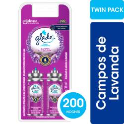 Aromatizante de Ambientes Glade Toque Lavanda Pack x2