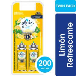 Repuesto Aromatizador Ambiente Limón x 2 u Glade Toque x 9 cc.