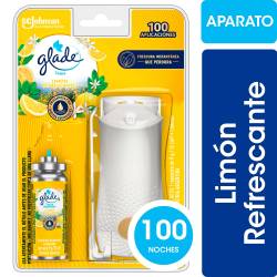 Aromatizante de Ambientes Glade Toque Limón Refrescante Aparato y Repuesto 9g
