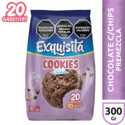 Premezcla para preparar Galletitas de Chocolate con Chip Exquisita x 300 g.