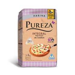 Harina Integral 100% con Levadura para Pizza Pureza x 1 Kg.