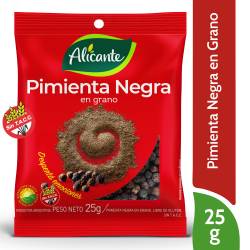 Pimienta en Granos Negra Alicante x 25 g.