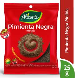 Pimienta Negra Molida Alicante x 25 g.