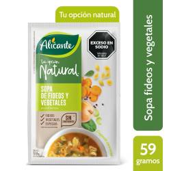 Sopa de Fideos y Vegetales Alicante x 59 g.