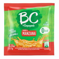 Polvo para preparar Jugo Manzana Roja Bc x 7 g.