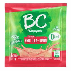 Polvo para preparar Jugo Frutilla-Limón Bc x 7 g.